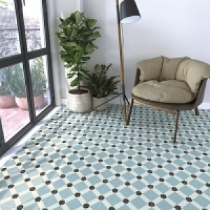 Wickes Hoxton Patterned Porcelain Wall & Floor Tile - 300 x