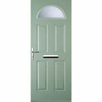 Wickes  Euramax 4 Panel 1 Arch Chartwell Green Right Hand Composite 