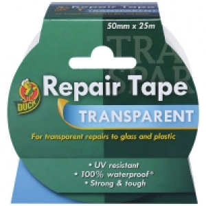 Duck Tape Repair Tape Transparent 50mm x 25m £5.00