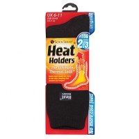 Wickes  Heat Holders Thermal Socks Black Size 6-11