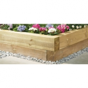 Wickes Garden Sleepers - Light Green 100 x 150mm x 1.2m £21.00