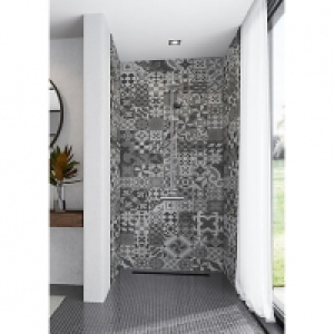 Wickes  Mermaid Elite Abruzzo 3 Sided Shower Panel Kit - 1200 x 900m