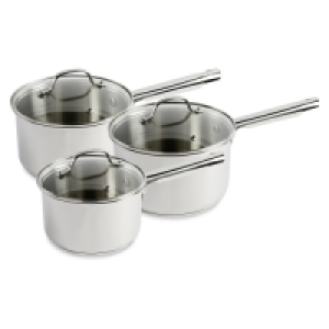 Aldi  Crofton Stainless Steel Saucepan Set