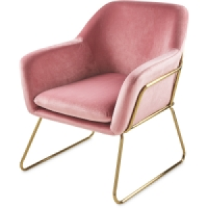 Metal Frame Pink Arm Chair £129.99