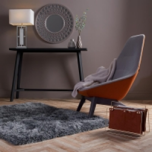 HomeBargains  Loft Range Grey Florence Rug