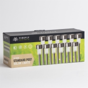 Firefly: LED Solar Lights Standard Post Stakes 12 Pack £7.99
