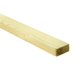 Wickes Treated Sawn Timber - 22 x 47 x 2400mm £5.60