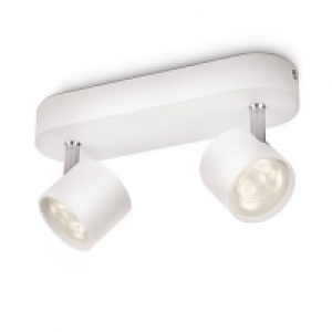 Philips Star LED White 2 Bar Spotlight - 2 x 3W &pound;15.00