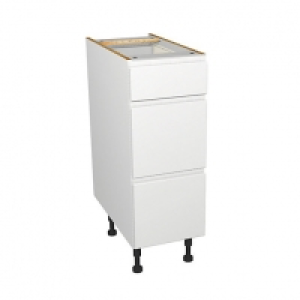 Wickes Madison White Gloss Handleless Drawer Unit - 300mm £138.00