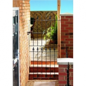 Wickes  Wickes Kensington Steel Gate Black - 914 x 1795 mm