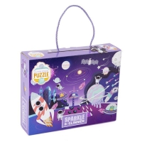 QDStores  Glow In The Dark Space Jigsaw Puzzle 150 Pieces