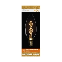 QDStores  Crystalite 40w Small Screw Cap Antique Lamp Bulb (Z Shape Fi