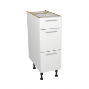 Wickes Orlando White Gloss Slab Drawer Unit - 300mm £114.00