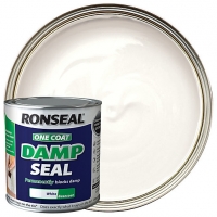 Wickes  Ronseal One Coat Damp Seal Basecoat Paint - White 2.5l