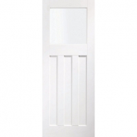 Wickes  XL Joinery DX Glazed White Softwood 3 Panel Internal Door - 