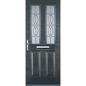 Euramax 2 Panel 2 Square Grey Right Hand Composite Door 880m &pound;920.00
