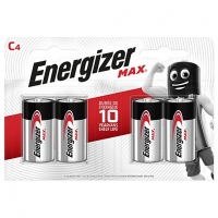 Wickes  Energizer Max C4 Batteries - Pack of 4
