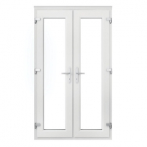 Wickes  Wickes Upvc Double Glazed French Door with Chrome Handles 11