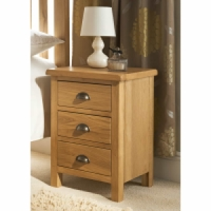 Wiltshire 3 Drawer Bedside Table