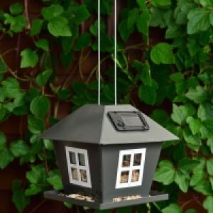 Solar Bird Feeder - Grey £4.00