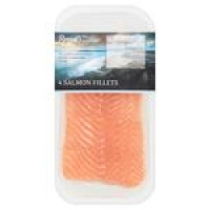 Ocado  Russells 4 Salmon Fillets Skin On