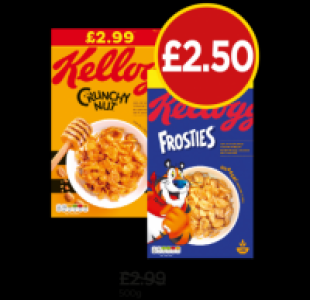 Kelloggs Crunchy Nut, Frosties