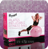 InExcess  Pineapple Pilates Inflatable Fitness Anti-Burst Ball - With 