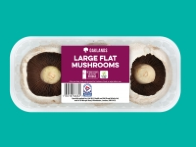 Oaklands Large Flat Mushrooms £0.69