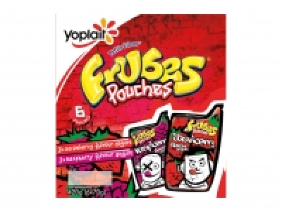 Yoplait Frubes Strawberry & Raspberry Pouches