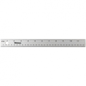Wickes General Purpose Aluminium Rule - 300mm £2.20