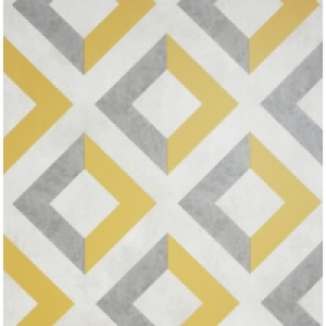 Arthouse Urban Geo Ochre & Grey Wallpaper 10.05m x 53cm