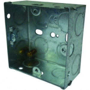 Wickes 1 Gang Flush Steel Knockout Box - 35mm Pack of 6 £3.00