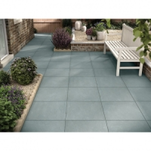 Wickes  Marshalls Limestone Textured Blue Multi Paving Slab 600 x 60