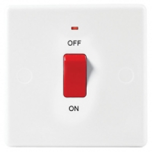Wickes 45A Switch 1 Gang Slimline White £7.50