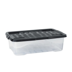 30L Strata Curve Stacking Clear Box & Black Lid £4.99