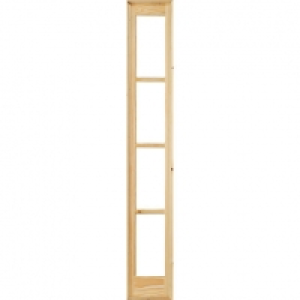 Wickes Newland Fully Glazed Clear Pine 4 Lite Demi Panel Int £124.00