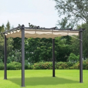 Croft 3 x 3m Beige Pergola Summer Garden Gazebo £249.00