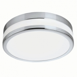 Eglo Palermo LED Chrome & White Glass Bathroom Round Ceiling £65.00