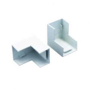 Wickes Mini Trunking Outside Angle - White 38 x 25mm Pack of £1.85