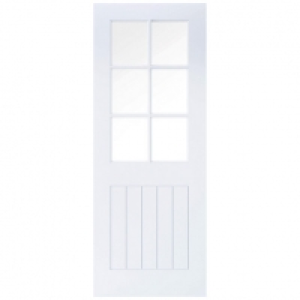 Wickes Geneva Cottage White Primed Solid Core Door - 1981 x  £80.00