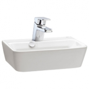 Wickes Emma 1 Tap Hole Wall Hung Square Bathroom Basin - 420 £125.00