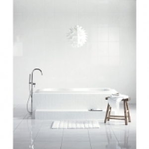 Wickes White Satin Ceramic Wall Tile - 360 x 275mm £9.90