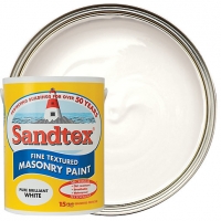 Wickes  Sandtex Fine Textured Masonry Paint - Pure Brilliant White 5