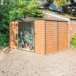 Rowlinson Woodvale 10 x 8ft Large Double Door Metal Apex She &pound;840.00