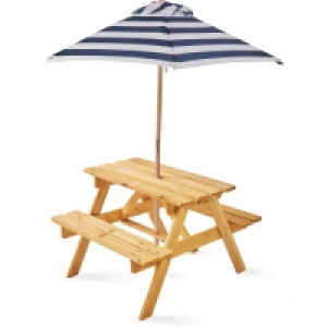 Aldi  Childrens Picnic Bench and Parasol