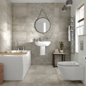 Wickes Colorado Silver Grey Mosaic Porcelain Tile 300 x 300m £12.00