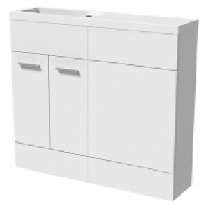 Wickes Geneva Grey Straight Freestanding Vanity & Toilet Pan £335.00