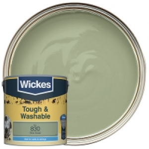Wickes Olive Green - No.830 Tough & Washable Matt Emulsion P £16.00