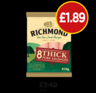 Richmond Thick Sausages £1.89