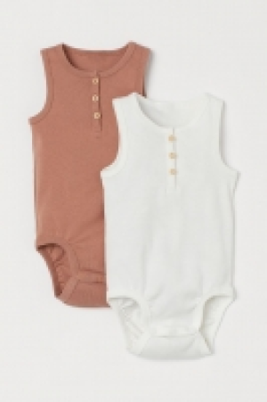 2-pack cotton bodysuits £4.00